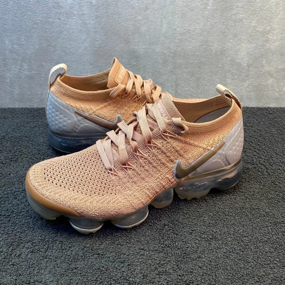 Nike Air VaporMax Flyknit 2 Rust Pink Storm Pink 942843-602 Womens Size 6